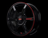 GramLights 57C6 Time Attack Wheel 15x5 4x100 43mm Black & Machining/E-pro Coat