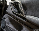 GT-RR CARBON FIBER INTERIOR DOOR HANDLE GRIP SET FOR 2009-19 NISSAN GT-R [R35]