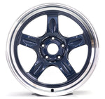Volk 21C 18x9.5 +20 Mag Blue/Diamond cut lip
