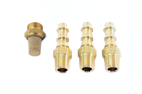 BARB FITTINGS AND BREATHER FILTER FOR 4 PORT BOOST CONTROL SOLENOID