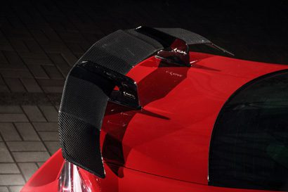 KUHL SWAN NECK CARBON GT WING + BK CHROME STAYS FOR 2011-20 TOYOTA 86/FR-S [ZN6]