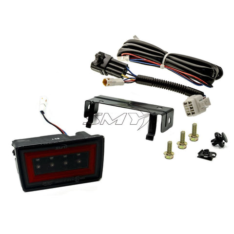 SMY F1 V3 Hyper-Flash Rear Brake Light (RBL) Smoked w/ DRL Red Light Bar 2022-2025 WRX