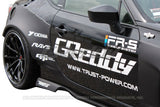 TRA-Kyoto GReddy X Rocket Bunny 86 Aero, Ver.1 - Rear Over-Fenders (only) for FR-S 2013-