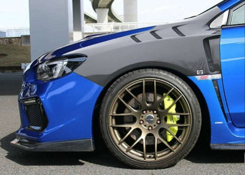 CS9735FFC - CHARGE SPEED 2015-2021 SUBARU WRX/ STI VA S4 FACTORY SPEC CARBON FRONT FENDERS WITH VENTS