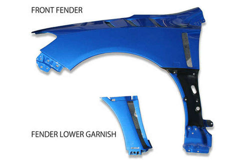 CS9735FFLG - CHARGE SPEED 2015-2021 SUBARU WRX STI VA S4 SEDAN FRP VENTED LOWER GARNISH FOR FACTORY OR CHARGE SPEED FRONT FENDERS