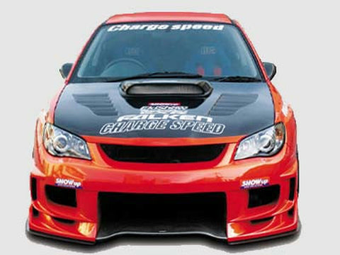 CS975FBD - CHARGE SPEED 2006-2007 SUBARU IMPREZA GD-F HAWKEYE TYPE-2 FRONT BUMPER WITH 3-D CARBON CENTER
