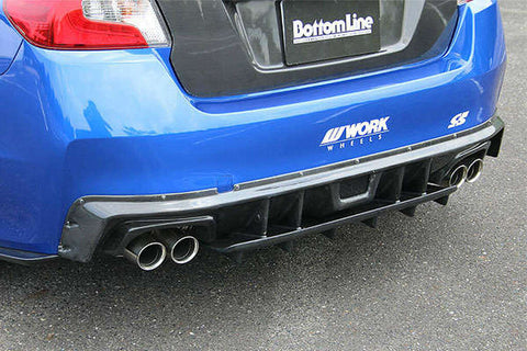 CS9735RUPCCS - CHARGE SPEED 2015-2021 SUBARU WRX STI CARBON REAR UNDER PLATE FOR CHARGE SPEED REAR DIFFUSER ONLY WITH USE OF OEM REAR BUMPER