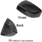 Mirror Cover Cap for SUBARU WRX STI 2015-2020 | Dry Carbon Decorative Trim | NO Indicator LED Light Version | Lightweight Strong with UV-Resistant | Clear Coating Perfect for an Aggressive
