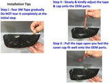 Mirror Cover Cap Dry Carbon for Turning Signal LED Light Version I Compatible for SUBARU WRX/WRX STI 2015-2020 Decorative Trim I Lightweight Strong with U-Resistant Clear Coating