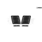 Hood Louver Kit, Bare Aluminum - WRX