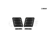 Hood Louver Kit, Bare Aluminum - WRX