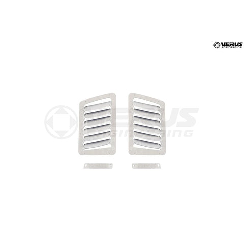 Hood Louver Kit, Small Louvers Only, Bare aluminum - FT86