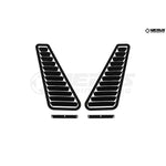 Z33 350Z Hood Louver Kit, Raw Aluminum