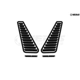 Z33 350Z Hood Louver Kit, Raw Aluminum