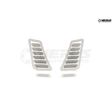 Hood Louver Kit, Raw Aluminum - Golf R/GTI