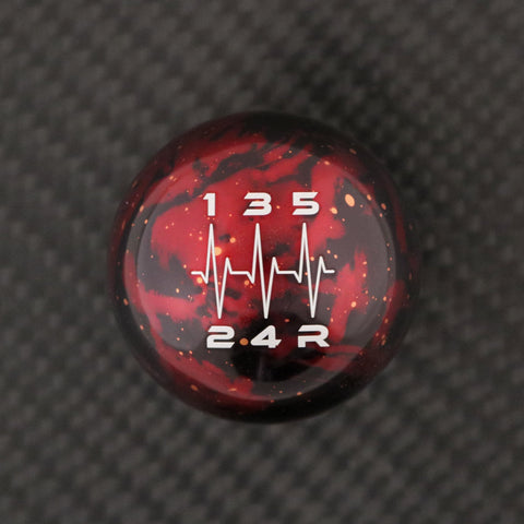 RED COSMIC SPACE - 5 SPEED HEARTBEAT ENGRAVING - NISSAN FITMENT