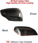 Mirror Cover Cap Dry Carbon for Turning Signal LED Light Version I Compatible for SUBARU WRX/WRX STI 2015-2020 Decorative Trim I Lightweight Strong with U-Resistant Clear Coating