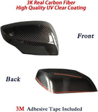 Mirror Cover Cap Dry Carbon for Turning Signal LED Light Version I Compatible for SUBARU WRX/WRX STI 2015-2020 Decorative Trim I Lightweight Strong with U-Resistant Clear Coating
