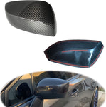 Mirror Cover Cap for SUBARU WRX STI 2015-2020 | Dry Carbon Decorative Trim | NO Indicator LED Light Version | Lightweight Strong with UV-Resistant | Clear Coating Perfect for an Aggressive