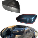 Mirror Cover Cap for SUBARU WRX STI 2015-2020 | Dry Carbon Decorative Trim | NO Indicator LED Light Version | Lightweight Strong with UV-Resistant | Clear Coating Perfect for an Aggressive