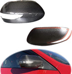 Carbon Fiber Mirror Cover Cap for SUBARU WRX STI 2008-2014 USDM With Blinkers Indicator Signal Light Version | Decorative Overlay trim | Lightweight Strong with U-Resistant Clear Coating