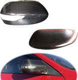 Carbon Fiber Mirror Cover Cap for SUBARU WRX STI 2008-2014 USDM With Blinkers Indicator Signal Light Version | Decorative Overlay trim | Lightweight Strong with U-Resistant Clear Coating