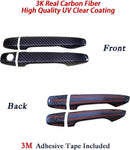 Door Handle Scratch Protector Compatible for Subaru WRX STI 2015-2020 Dry Carbon Fiber Lightweight Strong with U-Resistant Clear Coating