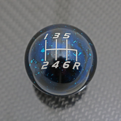 BLUE COSMIC SPACE - 6 SPEED VELOCITY ENGRAVING (REVERSE RIGHT-DOWN) - MAZDA FITMENT
