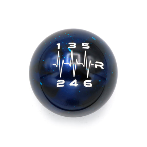 BLUE COSMIC SPACE - 6 SPEED HEARTBEAT ENGRAVING (REVERSE RIGHT) - MAZDA FITMENT