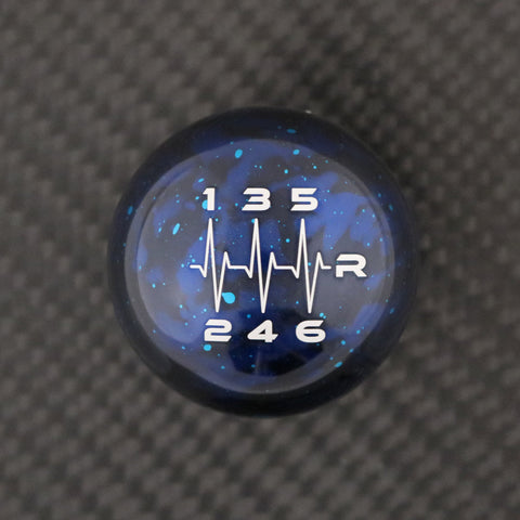BLUE COSMIC SPACE - 6 SPEED HEARTBEAT (REVERSE RIGHT) - Ford Focus/Fiesta ST/RS (12x1.25mm) & Ford Mustang '15+ (12x1.25mm)