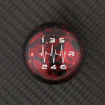 RED COSMIC SPACE - 6 SPEED HEARTBEAT ENGRAVING (REVERSE RIGHT) - MAZDA FITMENT