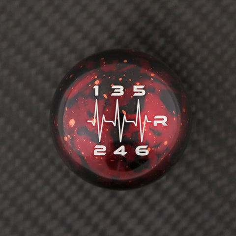 RED COSMIC SPACE - 6 SPEED HEARTBEAT (REVERSE RIGHT) - Ford Focus/Fiesta ST/RS (12x1.25mm) & Ford Mustang '15+ (12x1.25mm)