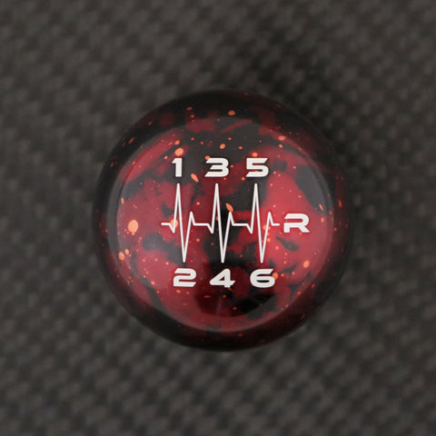 RED COSMIC SPACE - 6 SPEED HEARTBEAT ENGRAVING - INFINITI FITMENT