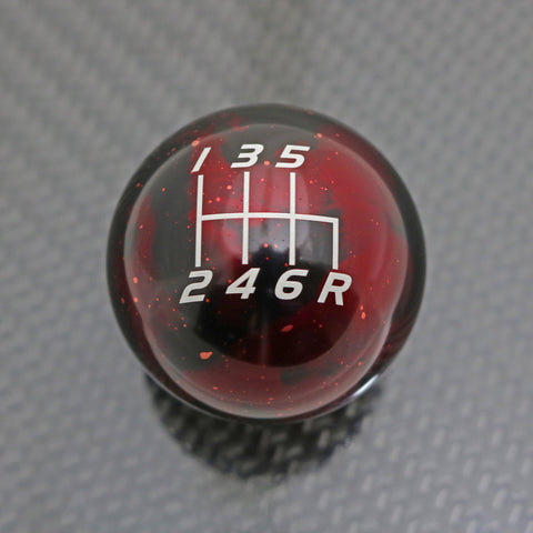 RED COSMIC SPACE - 6 SPEED VELOCITY ENGRAVING (REVERSE RIGHT-DOWN) - MAZDA FITMENT