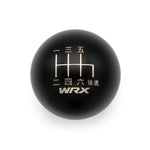 MATTE BLACK WEIGHTED - 6 SPEED WRX JAPANESE ENGRAVING - 6 SPEED WRX FITMENT