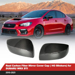 Mirror Cover Cap for SUBARU WRX STI 2015-2020 | Dry Carbon Decorative Trim | NO Indicator LED Light Version | Lightweight Strong with UV-Resistant | Clear Coating Perfect for an Aggressive