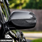 Carbon Fiber Mirror Cover Cap for SUBARU WRX STI 2008-2014 USDM With Blinkers Indicator Signal Light Version | Decorative Overlay trim | Lightweight Strong with U-Resistant Clear Coating