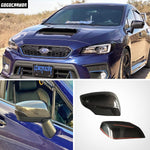 Mirror Cover Cap Dry Carbon for Turning Signal LED Light Version I Compatible for SUBARU WRX/WRX STI 2015-2020 Decorative Trim I Lightweight Strong with U-Resistant Clear Coating