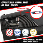 Front Inner Door Opener Cover for SUBARU IMPREZA WRX STI 2008-2014 Dry Carbon Decorative Trim I Lightweight Strong with UV-Resistant Clear Coating Perfect for an Aggressive Updated Look