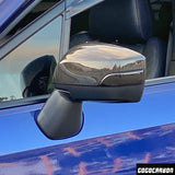 Mirror Cover Cap Dry Carbon for Turning Signal LED Light Version I Compatible for SUBARU WRX/WRX STI 2015-2020 Decorative Trim I Lightweight Strong with U-Resistant Clear Coating