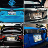 Rear Tailgate Trunk Lid Garnish Trim fit for Subaru WRX STI 2008-2014 | Impreza 2008-2011 Hatchback I Real Dry Carbon Fiber I Lightweight Strong with UV-Resistant Clear Coating