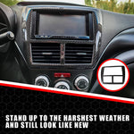 Radio Stereo Bezel Cover Cap for SUBARU WRX IMPREZA STI 2008-2014 SEDAN (USDM) Hatchback 3K Real Dry Carbon Fiber Lightweight Strong with U-Resistant Clear Coating