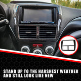Radio Stereo Bezel Cover Cap for SUBARU WRX IMPREZA STI 2008-2014 SEDAN (USDM) Hatchback 3K Real Dry Carbon Fiber Lightweight Strong with U-Resistant Clear Coating