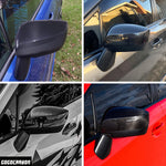 Mirror Cover Cap for SUBARU WRX STI 2015-2020 | Dry Carbon Decorative Trim | NO Indicator LED Light Version | Lightweight Strong with UV-Resistant | Clear Coating Perfect for an Aggressive