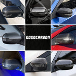 Carbon Fiber Mirror Cover Cap for SUBARU WRX STI 2008-2014 USDM With Blinkers Indicator Signal Light Version | Decorative Overlay trim | Lightweight Strong with U-Resistant Clear Coating