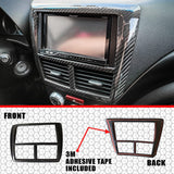 Radio Stereo Bezel Cover Cap for SUBARU WRX IMPREZA STI 2008-2014 SEDAN (USDM) Hatchback 3K Real Dry Carbon Fiber Lightweight Strong with U-Resistant Clear Coating