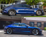 VR Aero Chrome Delete Vinyl Kit Gloss Black Porsche Taycan