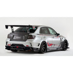 Varis Wide Body Full Kit C | FRP-VSDC Front Diffuser Subaru STi GVB Sedan 08-16