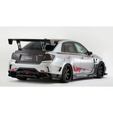 Varis Wide Body Full Kit C | FRP-VSDC Front Diffuser Subaru STi GVB Sedan 08-16