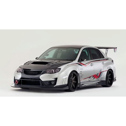 Varis Wide Body Full Kit C | FRP-VSDC Front Diffuser Subaru STi GVB Sedan 08-16